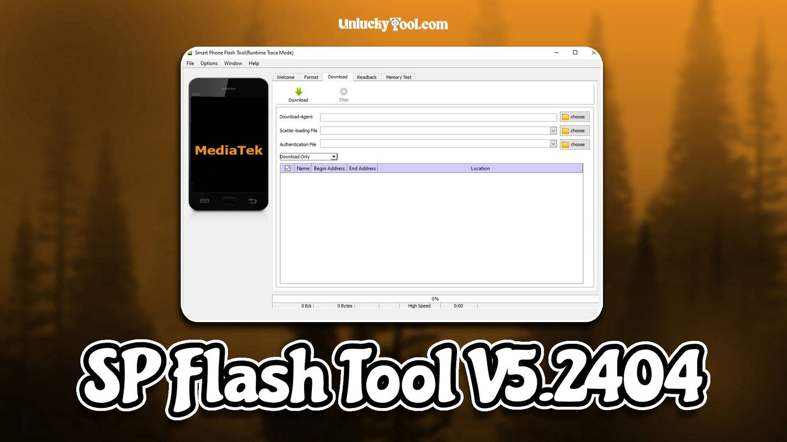 SP Flash Tool V5.2404