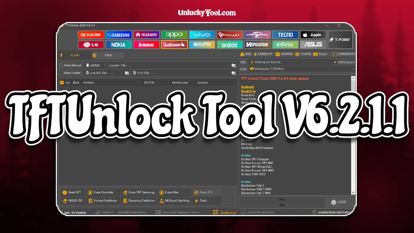 TFTUnlock Tool V6.2.1.1