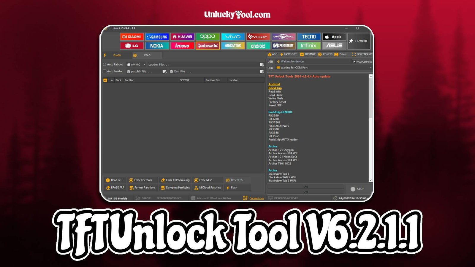 TFTUnlock Tool V6.2.1.1