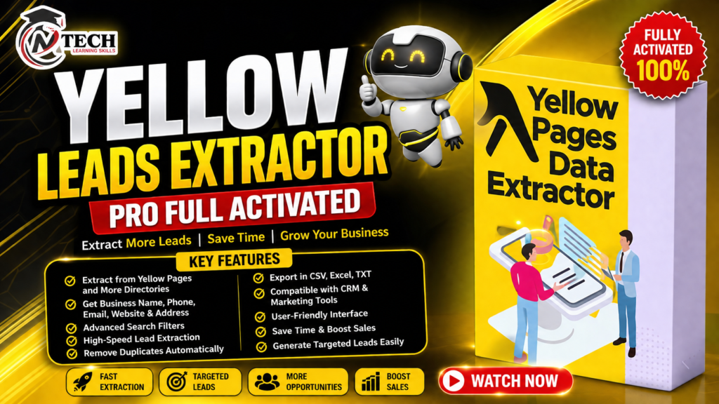 Yellow Leads Extractor Pro Full Activated