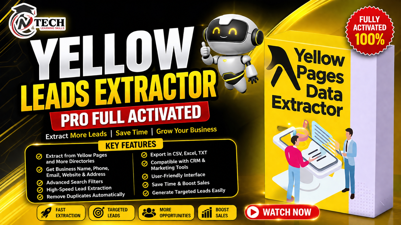 Yellow Leads Extractor Pro Full Activated