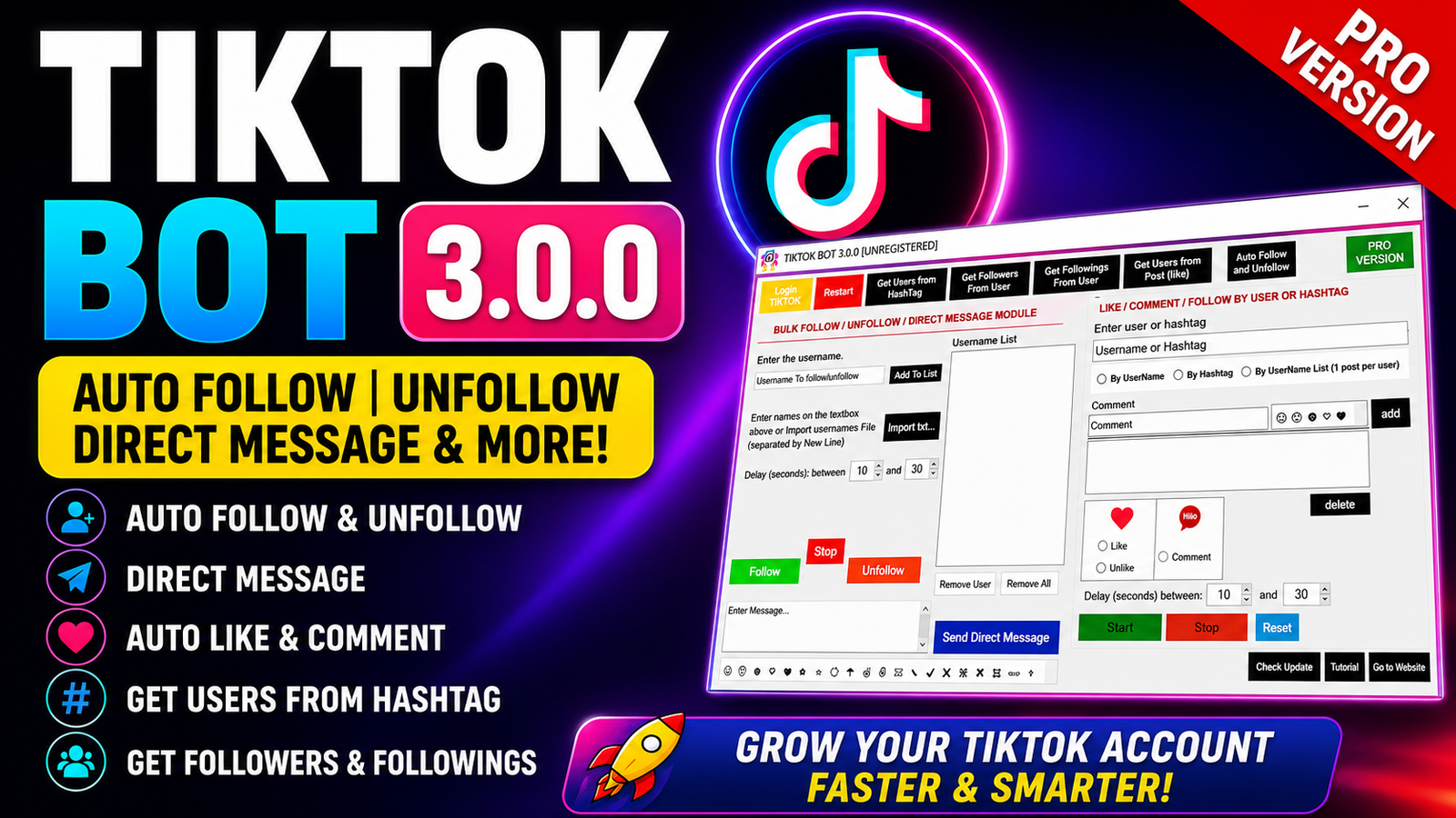 TikTok Bot Pro v3.7.0