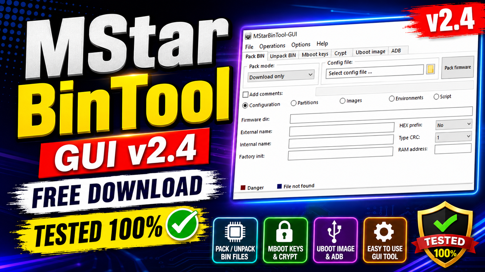 MStarBinTool GUI v2.4