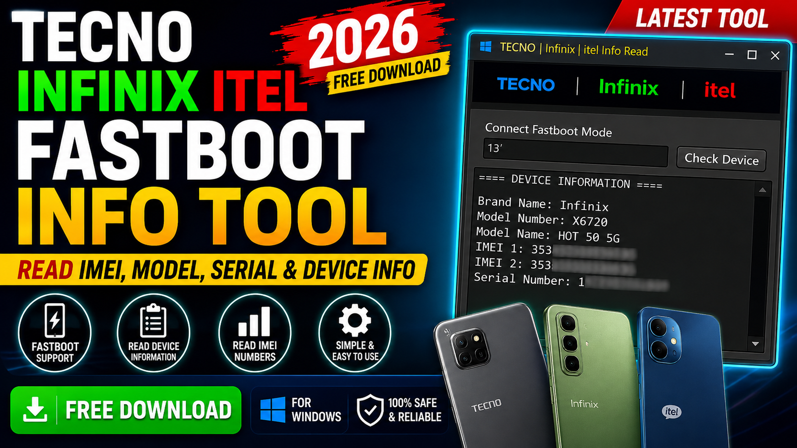 Tecno Infinix Itel Fastboot Info Tool