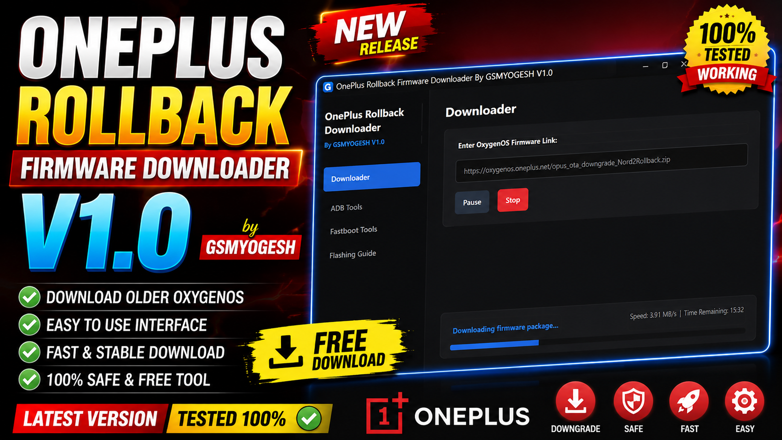 OnePlus Rollback Firmware Downloader