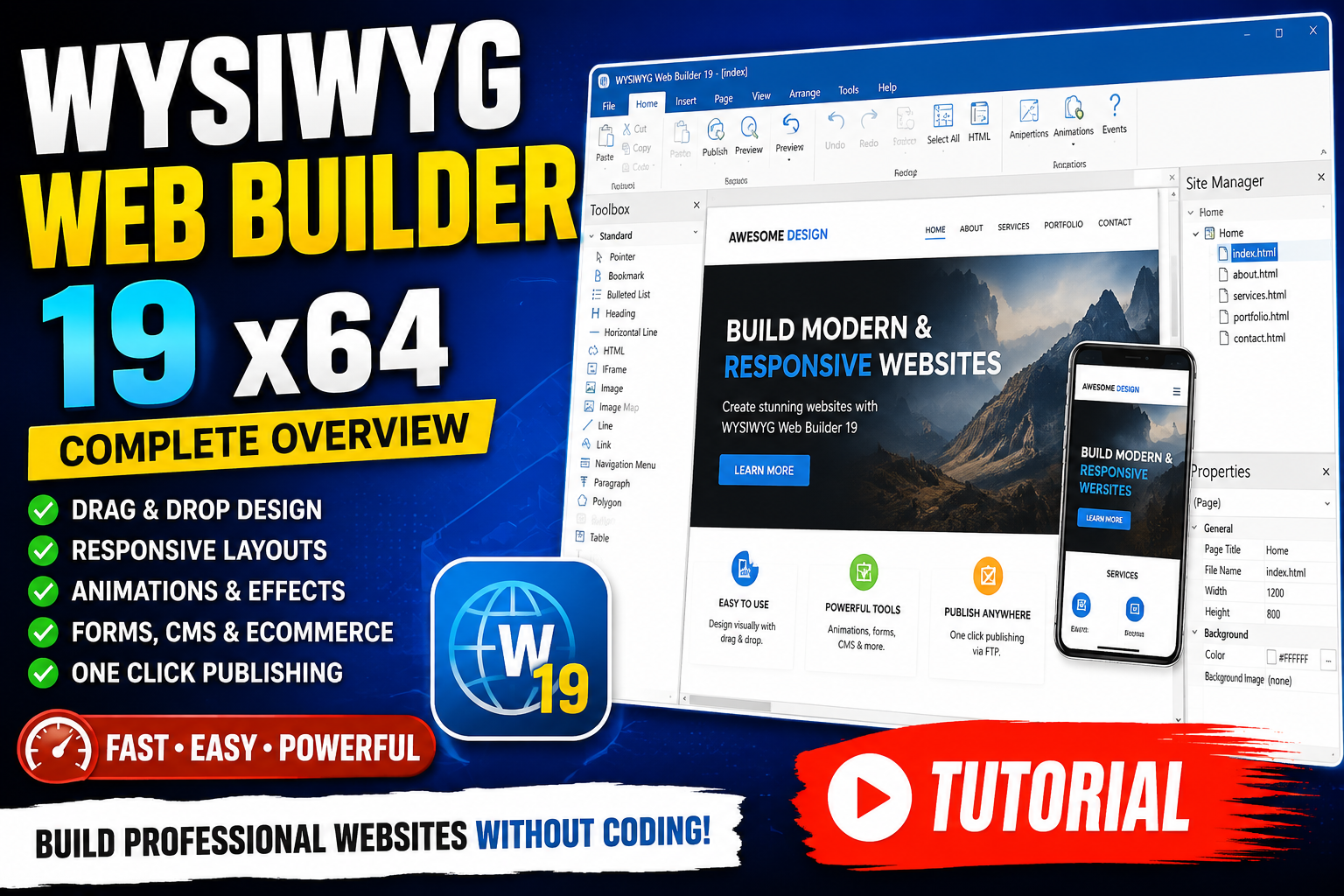 WYSIWYG Web Builder 19