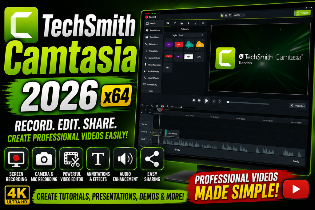TechSmith Camtasia 2026 x64