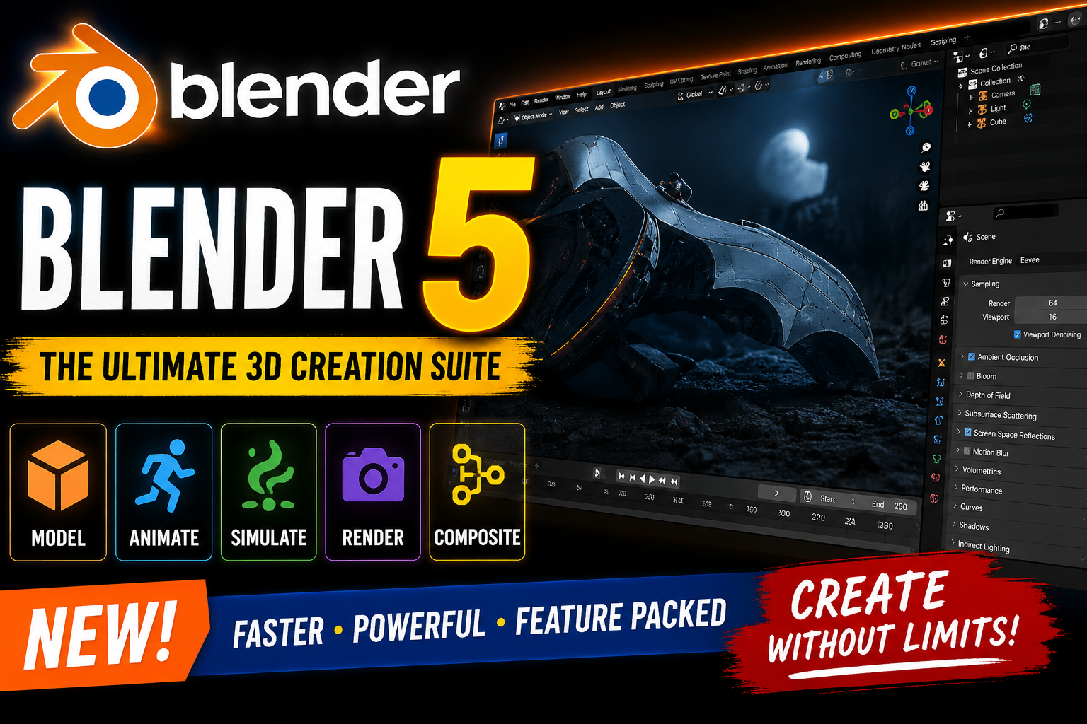 Blender 5 – Powerful and Advanced 3D Creation Software