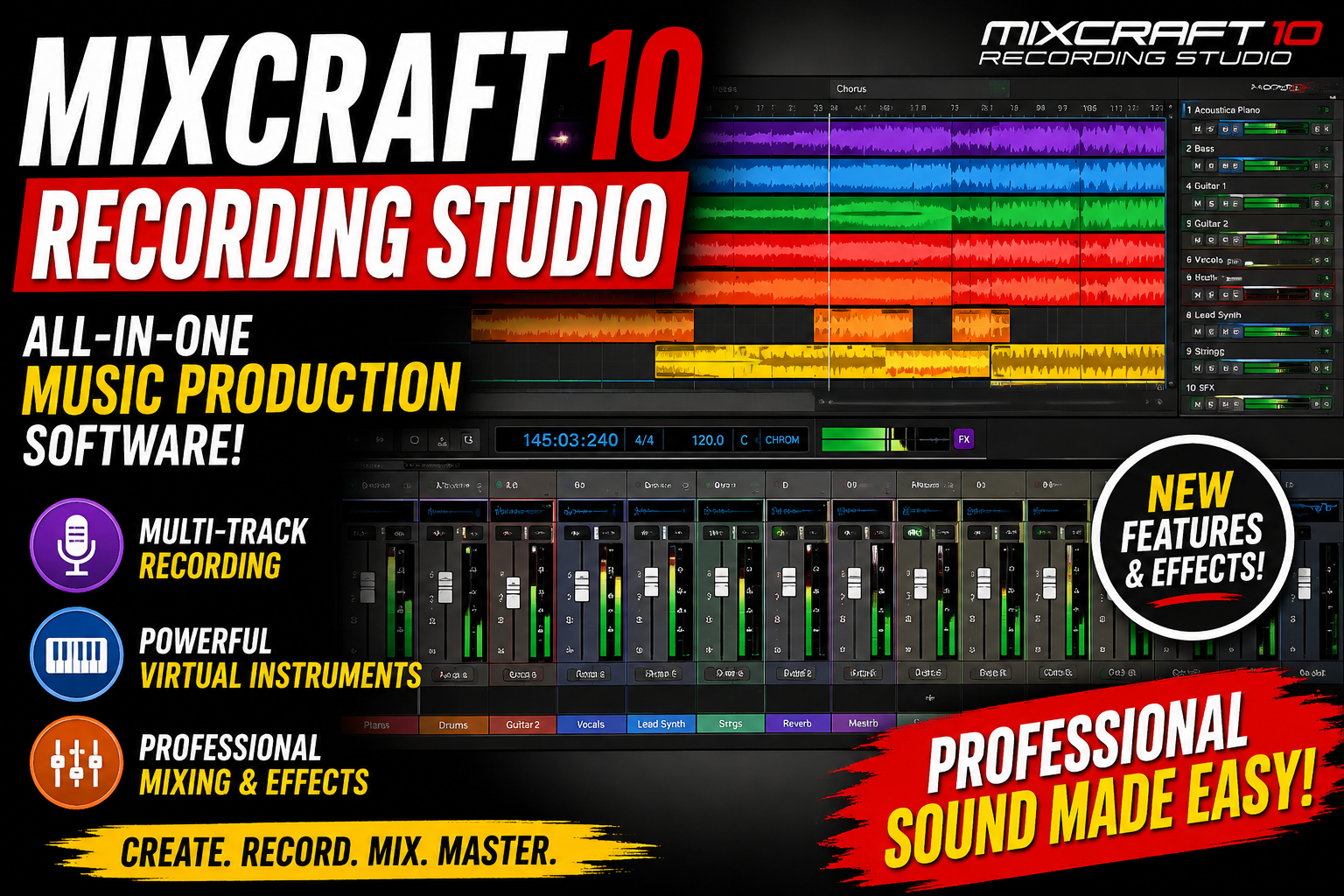 Mixcraft 10 Recording Studio