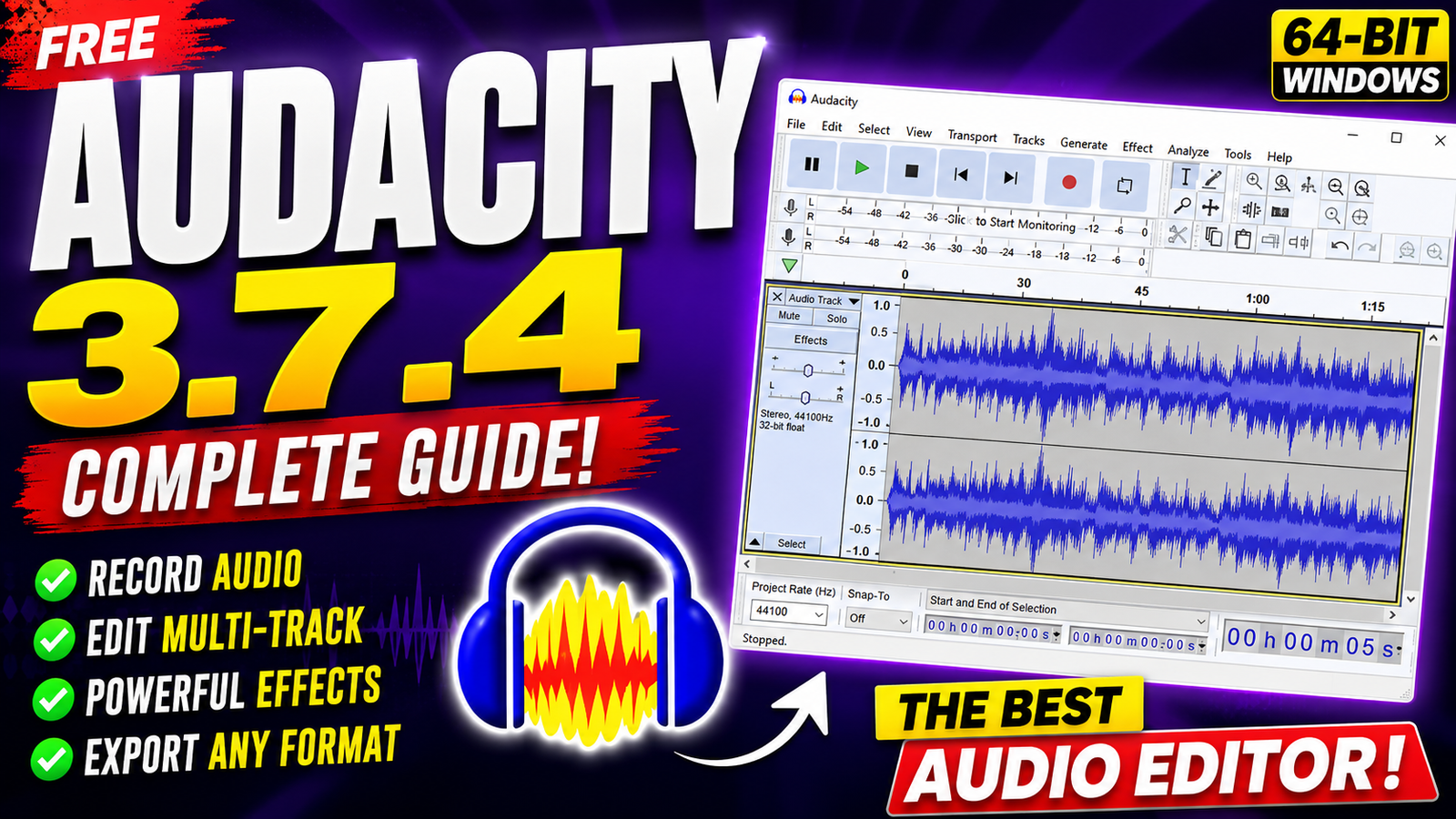 Audacity 3.7.4