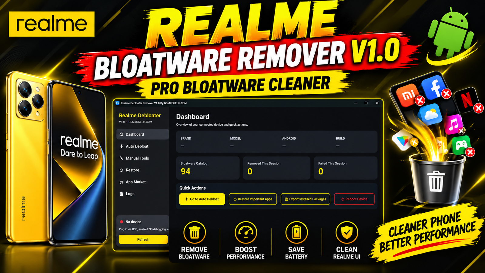 Realme Bloatware Remover V1.0