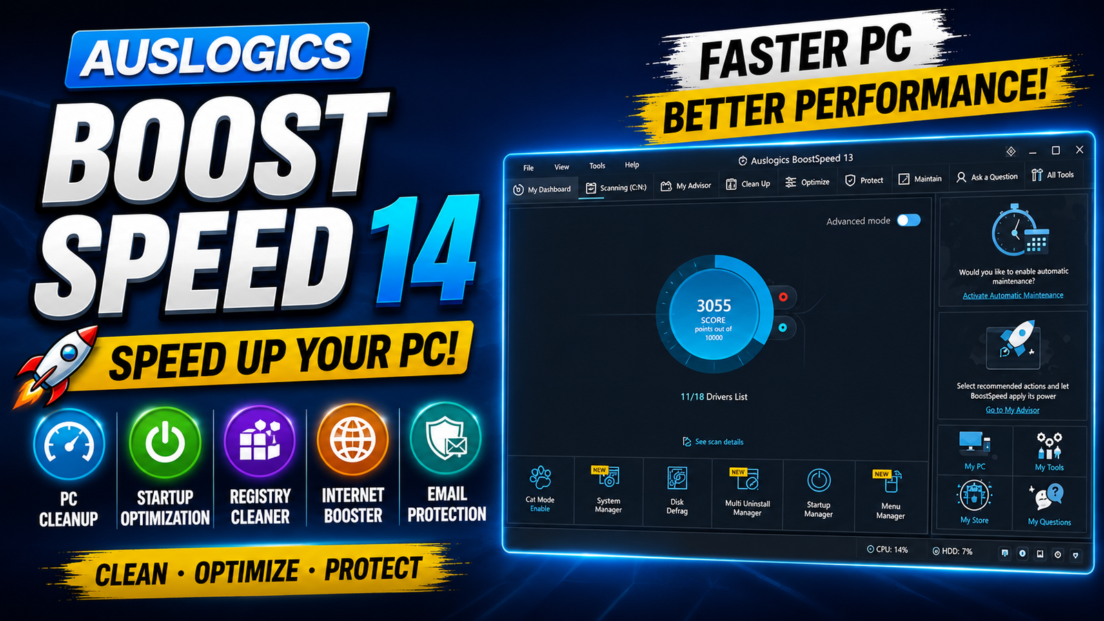 Auslogics BoostSpeed 14