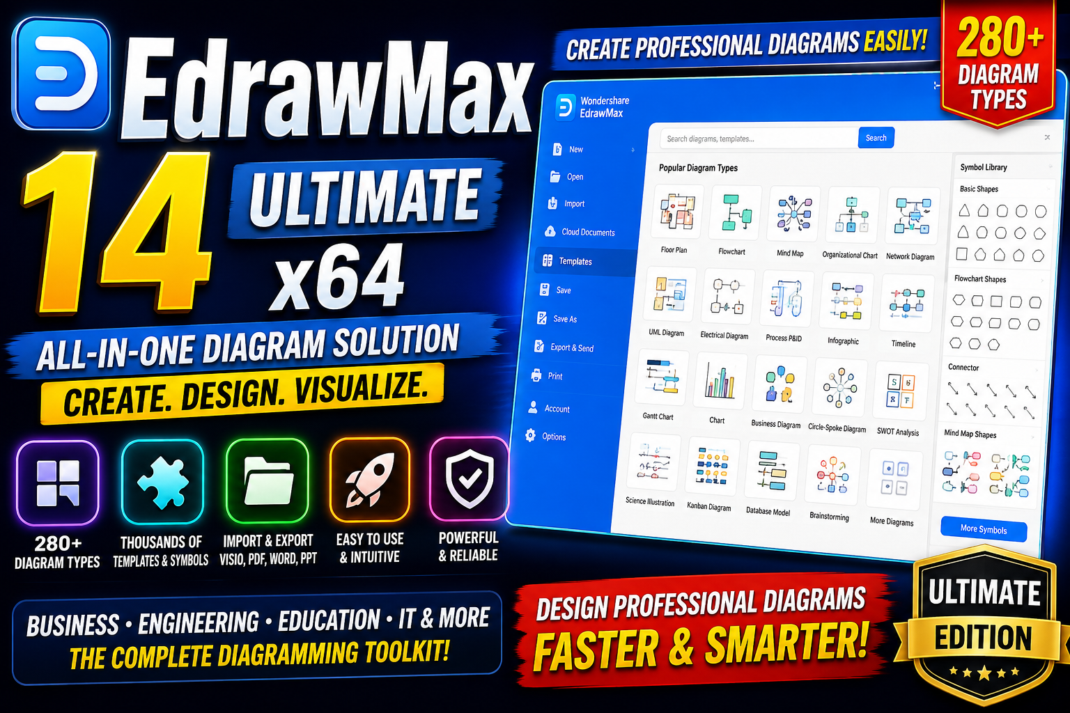 EdrawMax 14 Ultimate x64