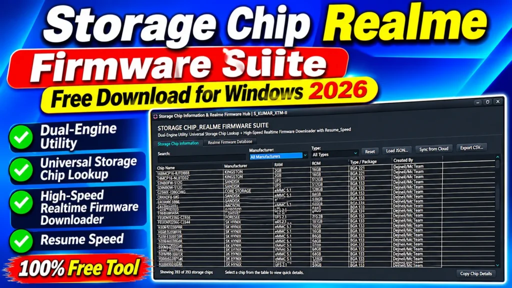Storage Chip Realme Firmware Suite